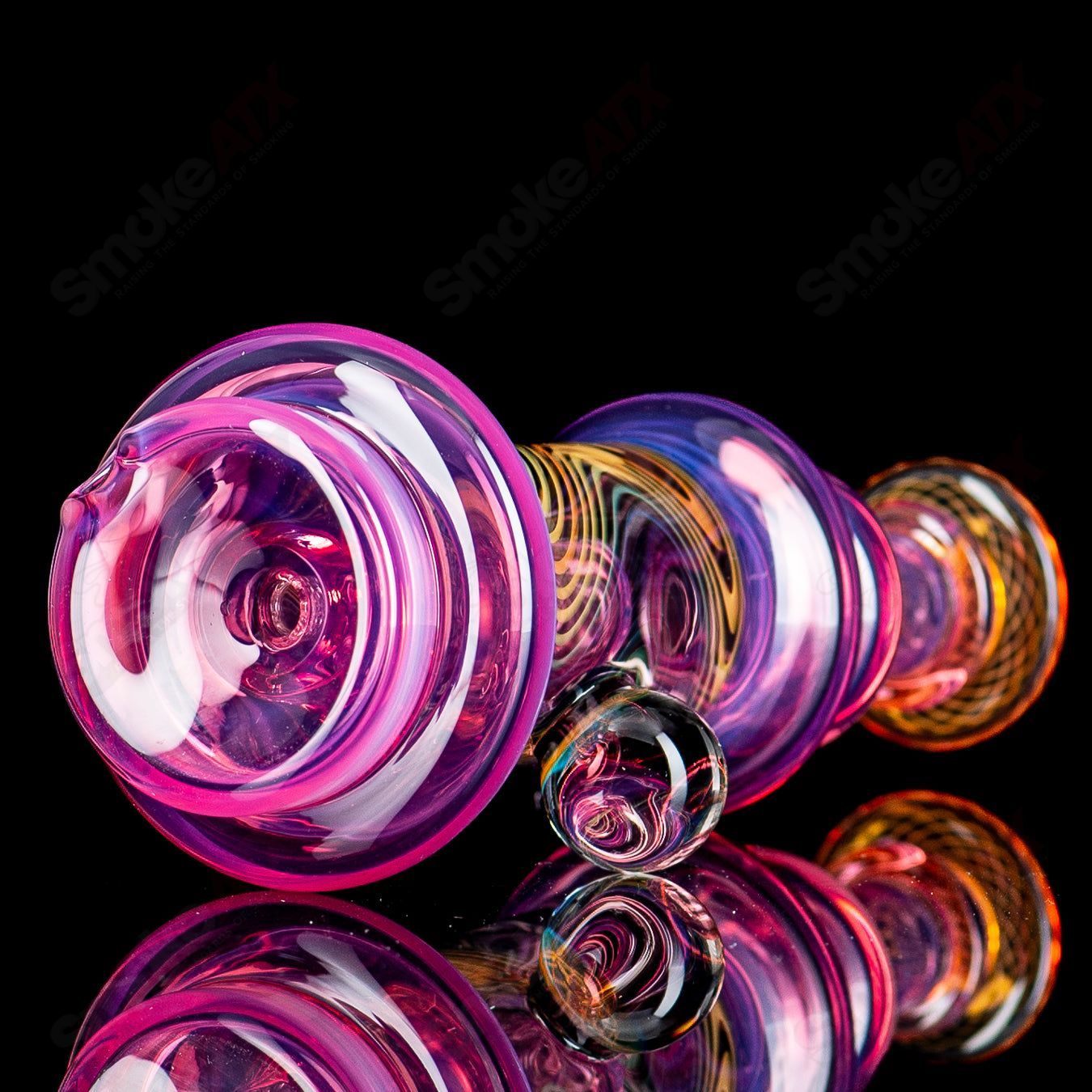 Telemagenta Puffco Water Top by Gatez Glass - Smoke ATX 