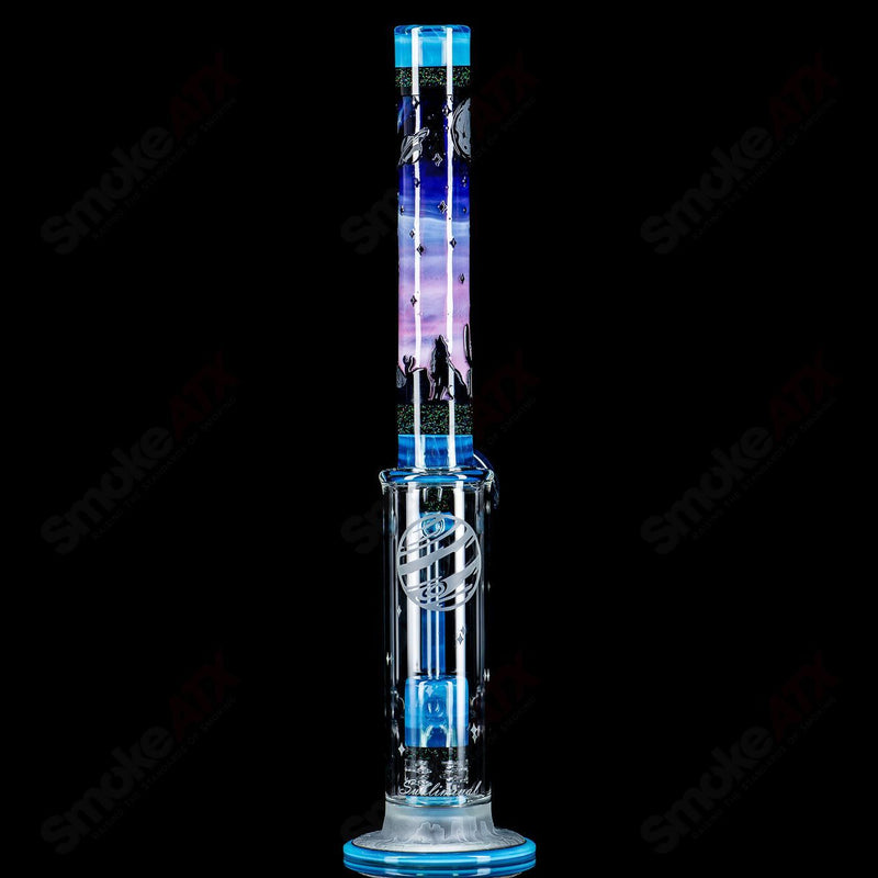#1 Straight Tube w/ Gridded Percs by Subliminal Glass