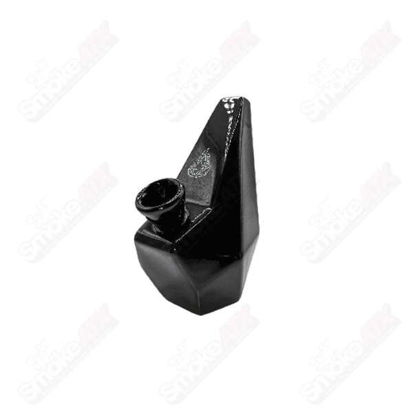 Polygon Ceramic Waterpipe by BRNT Designs - Smoke ATX