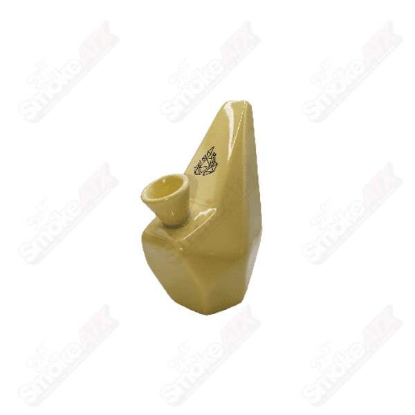 Polygon Ceramic Waterpipe by BRNT Designs - Smoke ATX