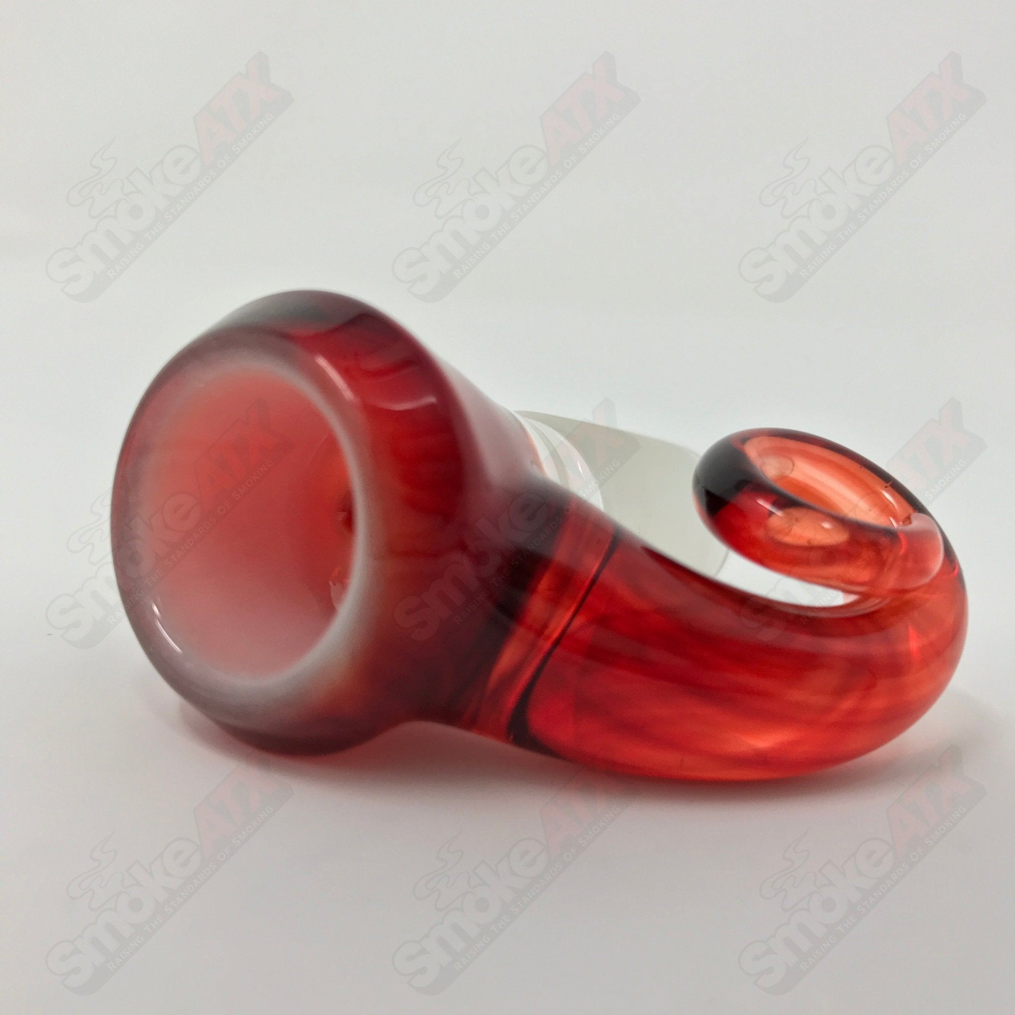 Pom Over White 18mm Full Accent Slide Black T Glass 1 - Smoke ATX