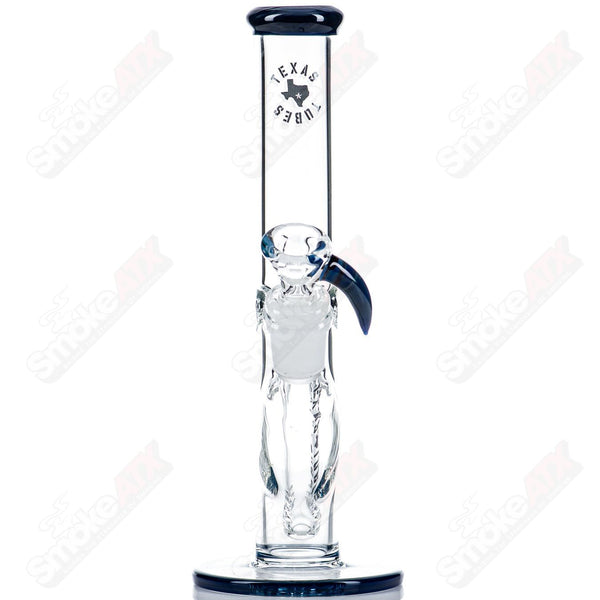 8.5in 14mm (Blue Slyme) Straight Tube Texas Tubes - Smoke ATX 