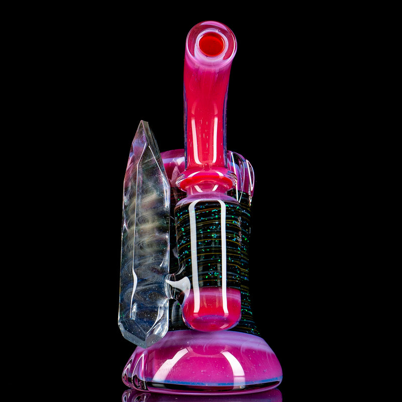 Carved Crushed Opal Dry Standup Lock w/ Faceted MIB by Rotational Science - Smoke ATX 