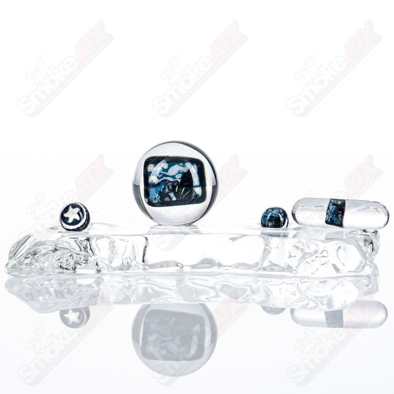 4pc Starry Night Slurper Set by Grimm Glass - Smoke ATX 