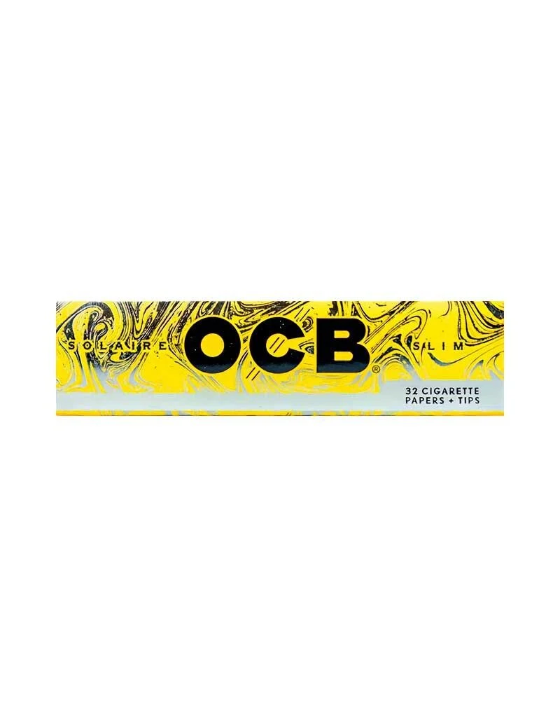 OCB Solaire Slim Rolling Papers + Tips