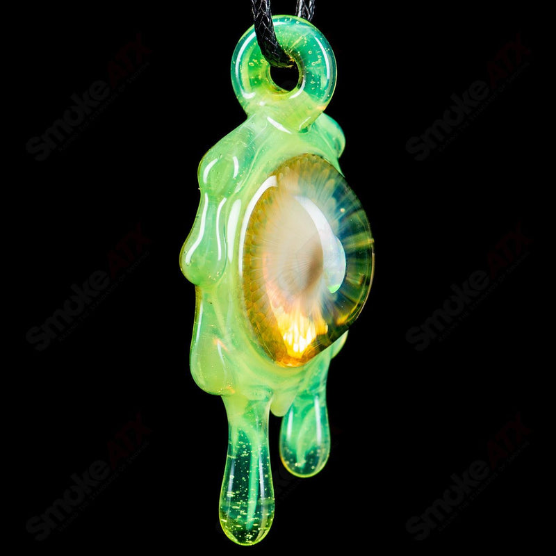 Slime Fume Opal Pendant by Daisuke Saito (Disk of Slop) - Smoke ATX