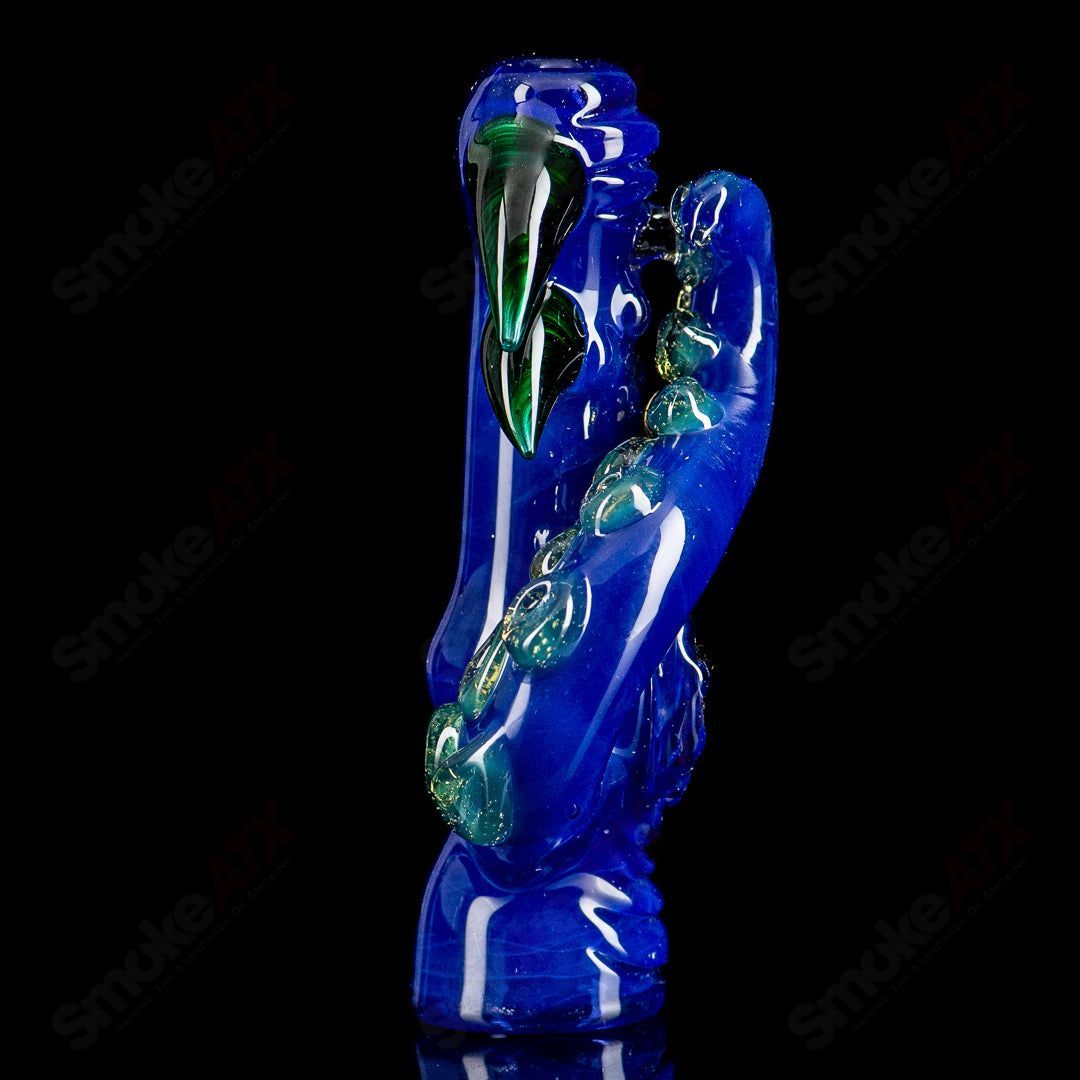 #5 Octopus Chillum by Mako Glass - Smoke ATX 
