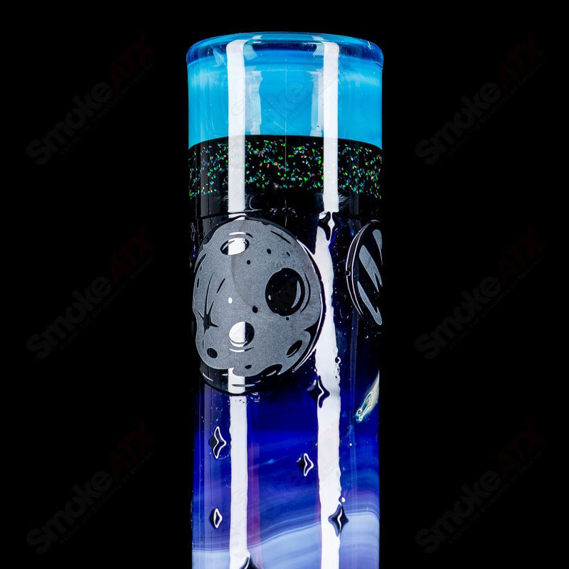 #1 Straight Tube w/ Gridded Percs by Subliminal Glass