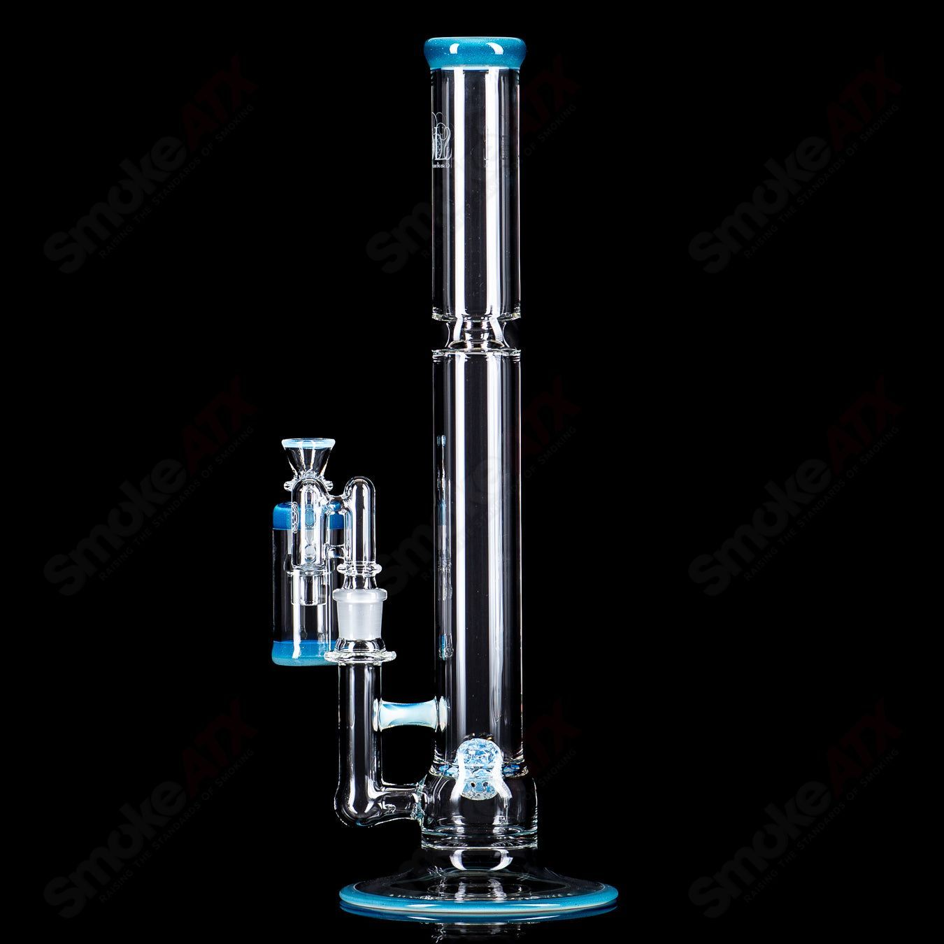 SOL-45 Lace Sphere + DC Set (Blue Stardust Over Ghost) SoL Glassworks - Smoke ATX
