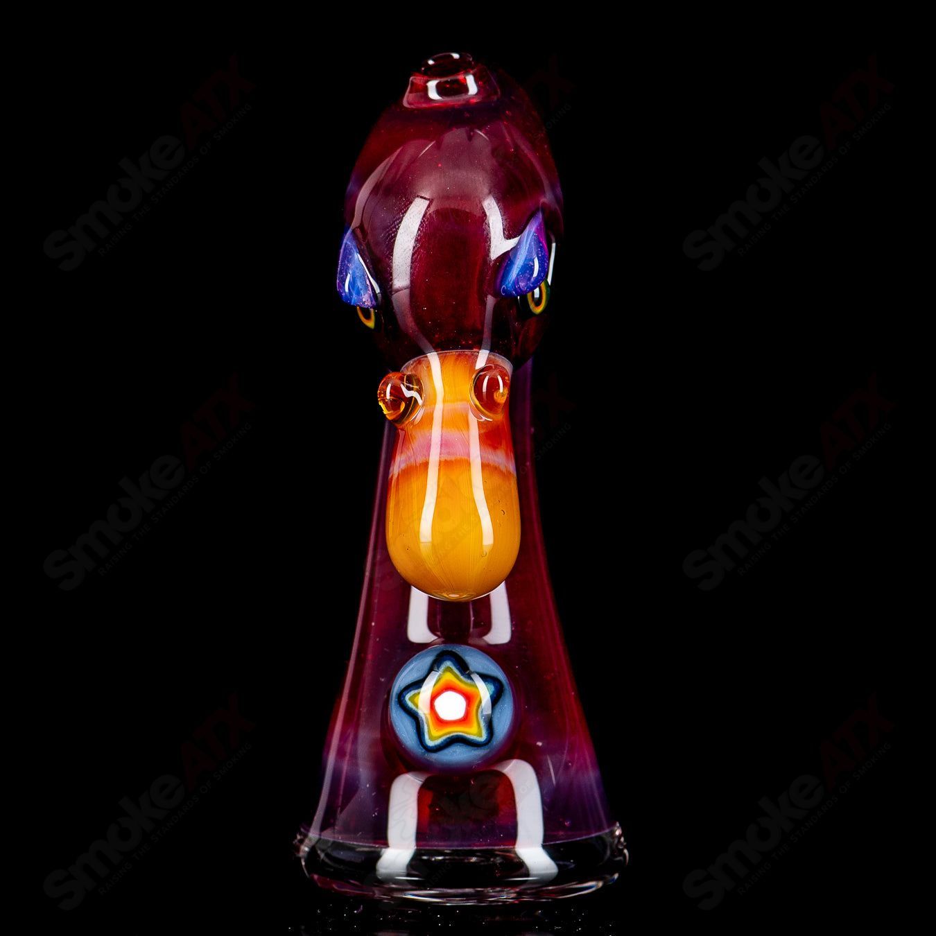 Flamingo Puffco Dry Top Burtoni Glass #1 - Smoke ATX 