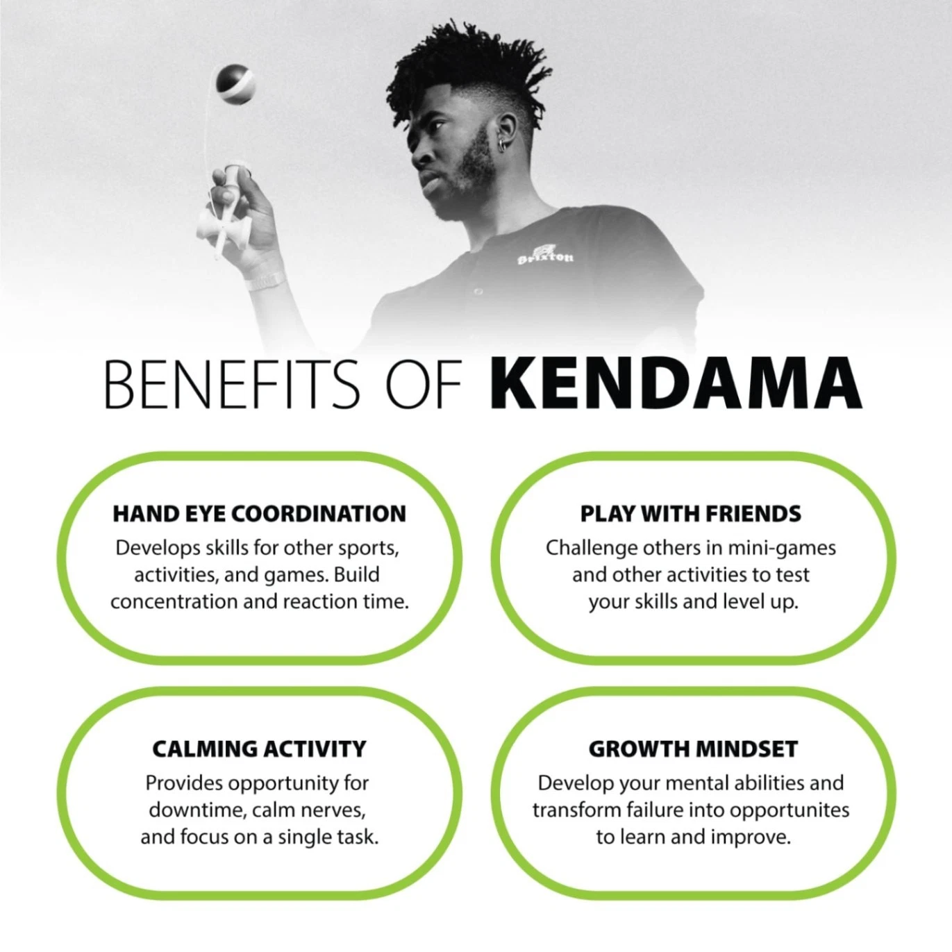 Prime Radar Sweets Kendama / Green - Smoke ATX 