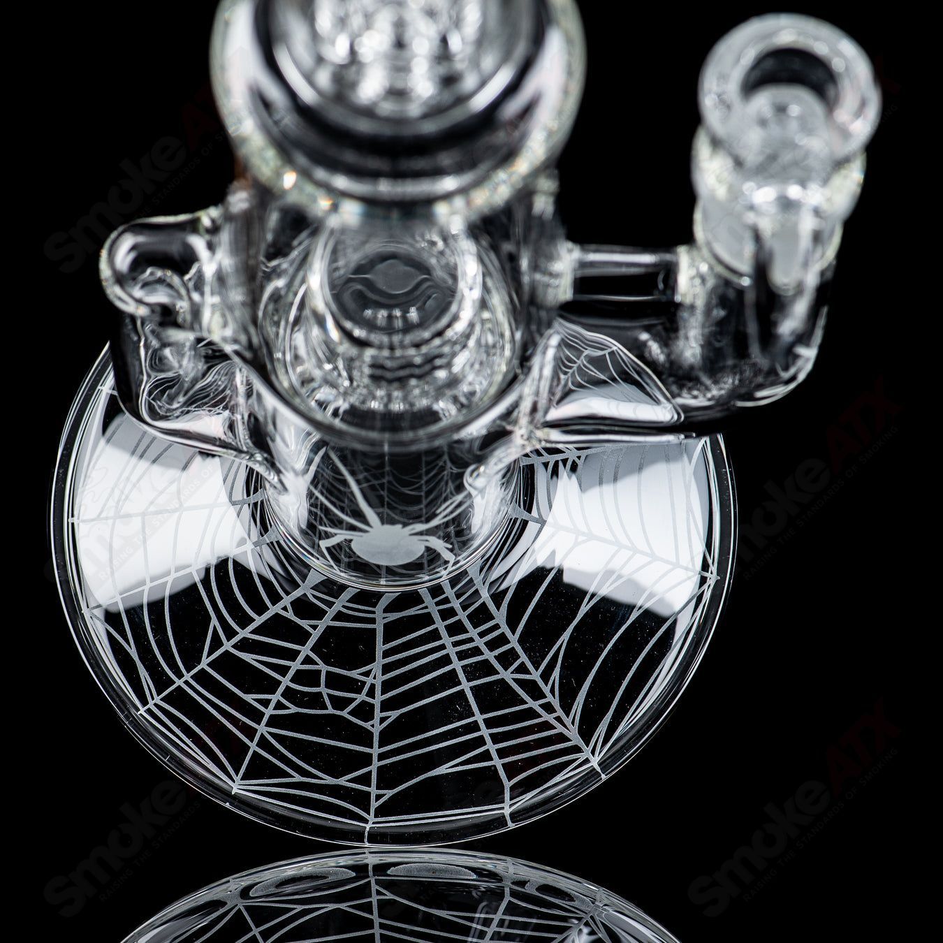 Cap Cycler DG Gline Clear w/ 38mm neck & Splashguard & Halloween pattern Sovereignty - Smoke ATX 