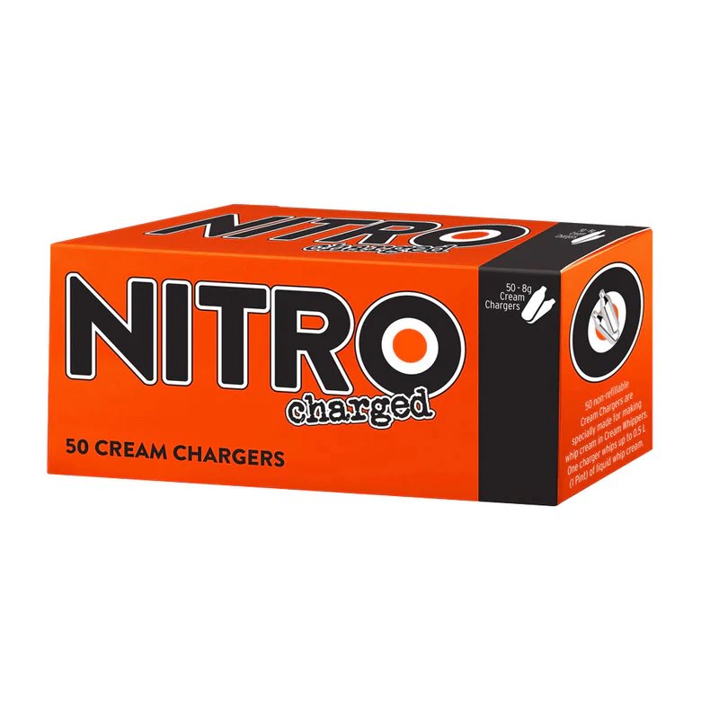 50pk Nitrox Cream Chargers - Smoke ATX 