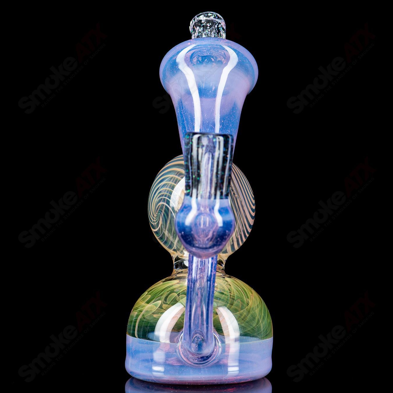 Pink Slime & Fume Recycler by King Leo Glass - Smoke ATX 