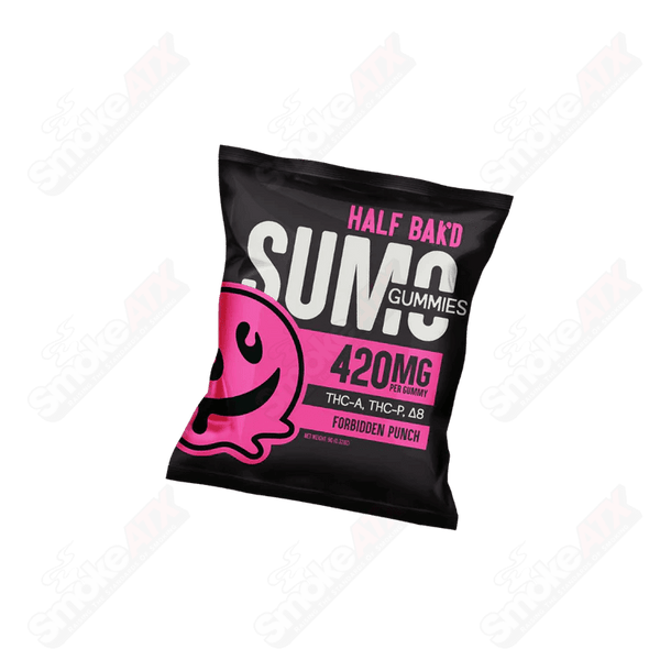 2pk 420mg Forbidden Punch SUMO Gummies (THC-A/THC-P/D8) Half Bak'd - Smoke ATX 