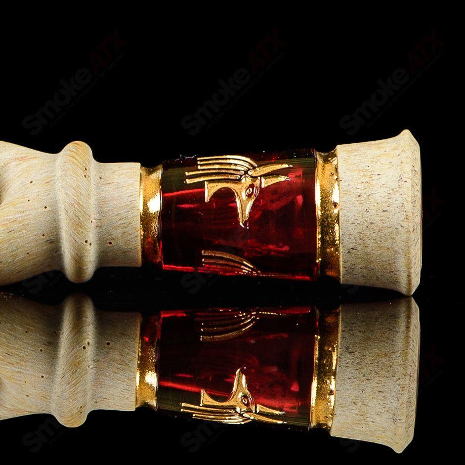 Quellazair Joint Holder (Anubis) Green T Glass - Smoke ATX