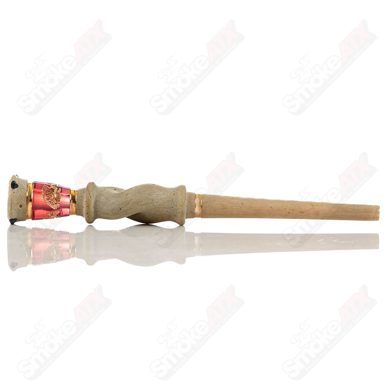 Quellazair Joint Holder (Fish) Green T Glass - Smoke ATX