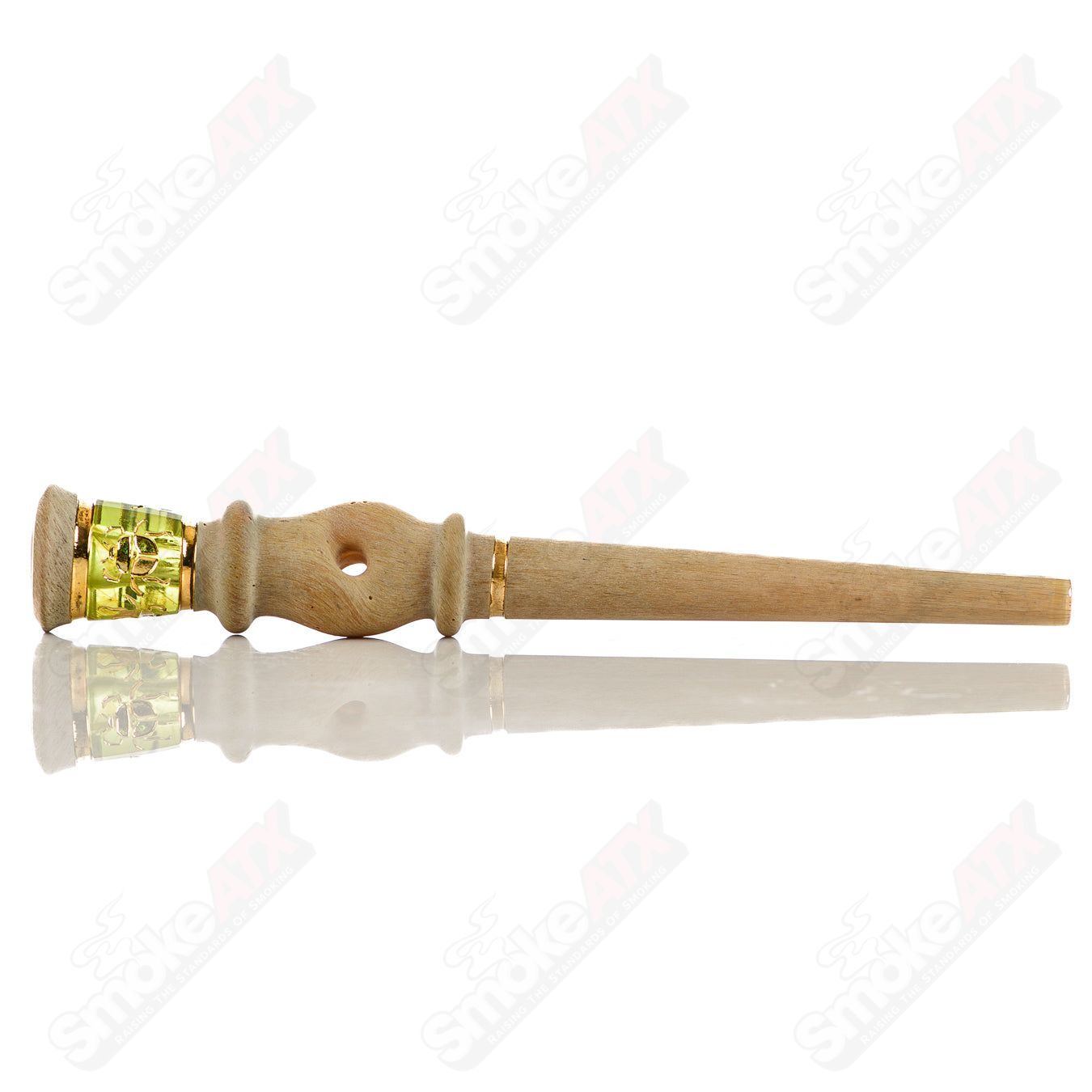 Quellazair Joint Holder (Scarab Beetle) Green T Glass - Smoke ATX