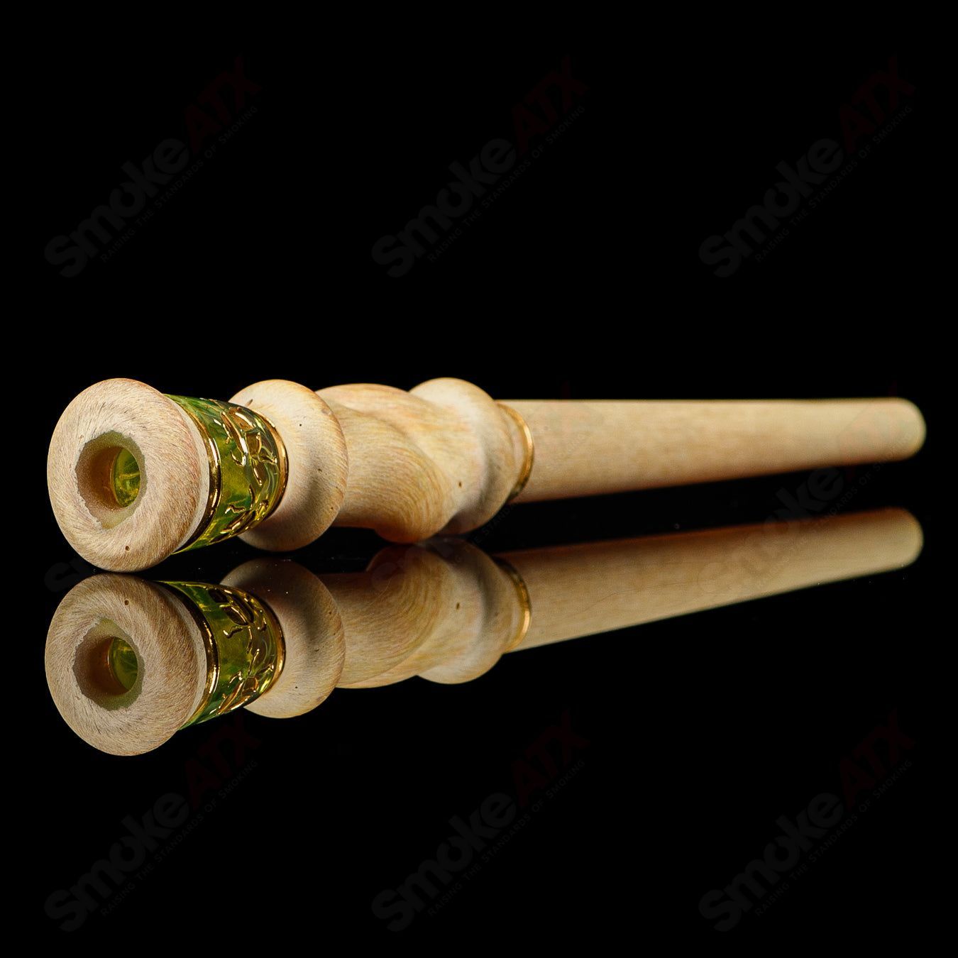 Quellazair Joint Holder (Scarab Beetle) Green T Glass - Smoke ATX