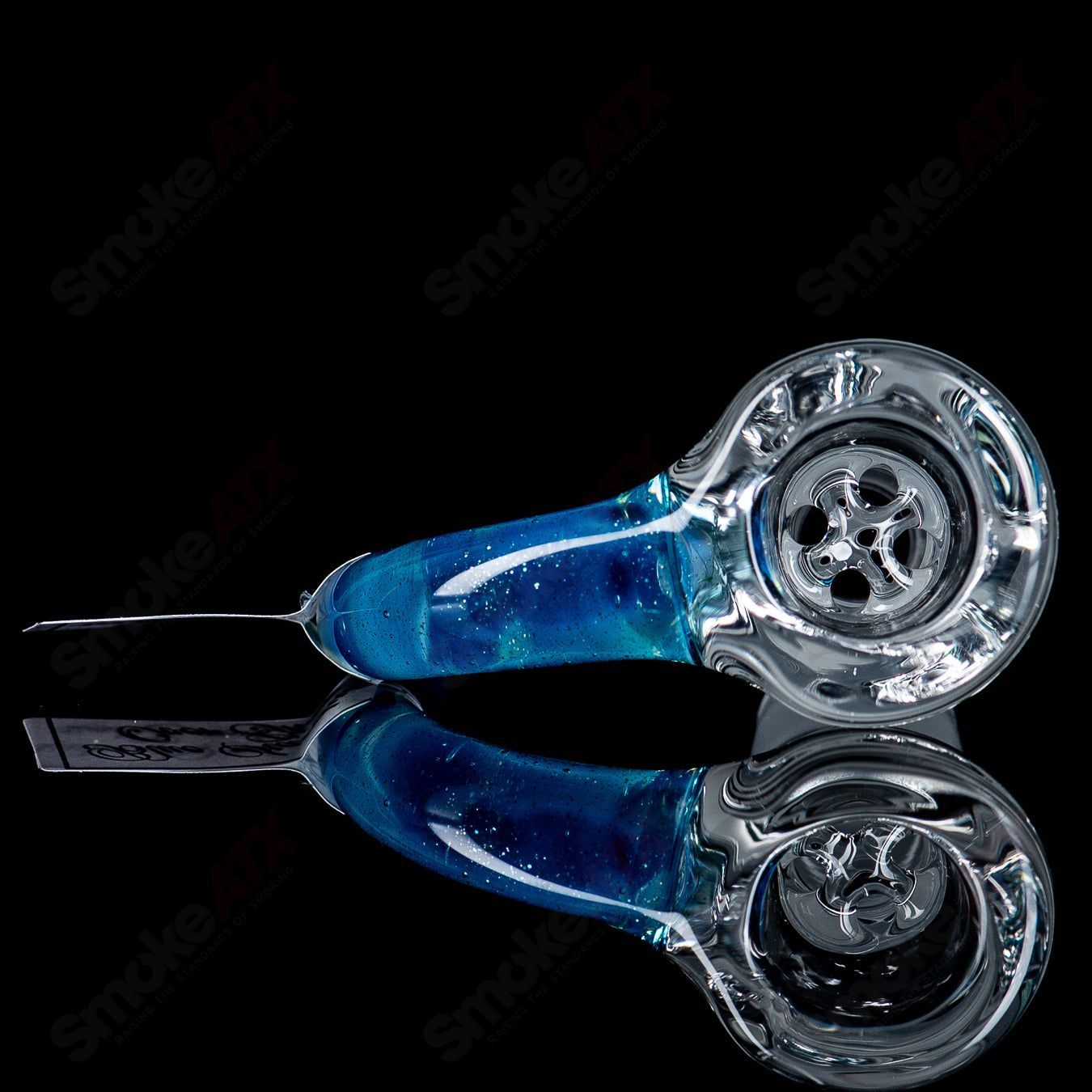18mm Partial Accent Patterned Slide (Blue Stardust Over Ghost) Sovereignty - Smoke ATX