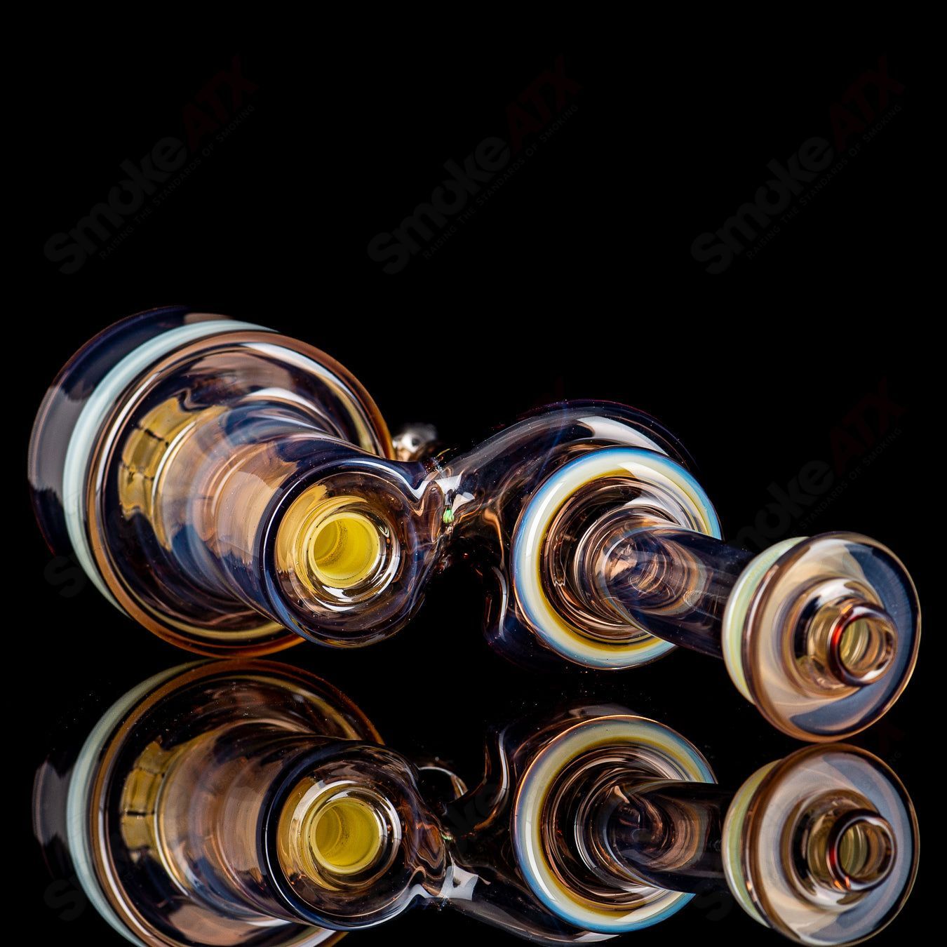 14mm Double Diffused RBR Chocolate Opal/Ghostover Yellow by BMS - Smoke ATX 