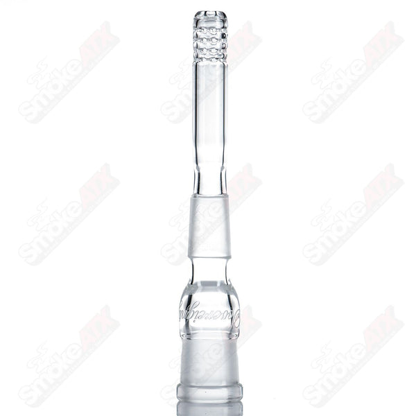 18/18mm 3" 360 Gridded Downstem Sovereignty Glass - Smoke ATX