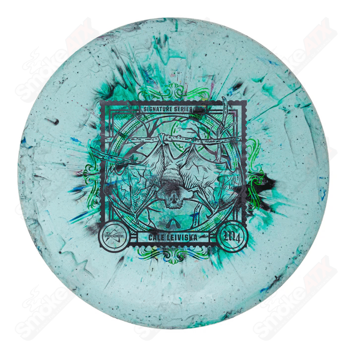 177-180g M4 Green/Black Disc - Cale Leiviska 2024 Signature Series - 300 Fractal Plastic Prodigy Disc - Smoke ATX 