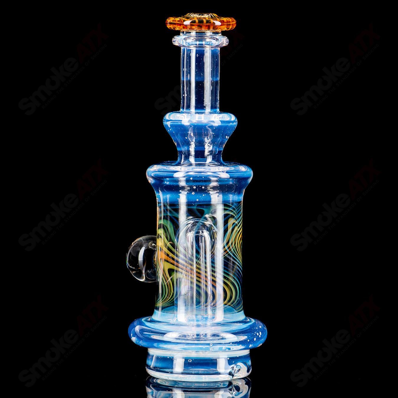 Moonstone Puffco Water Top by Gatez Glass - Smoke ATX 