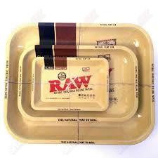 Raw Classic Small Rolling Tray - Smoke ATX