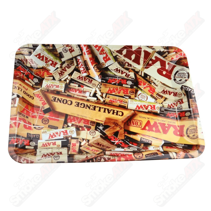 RAW Mix Product Small Rolling Tray - Smoke ATX