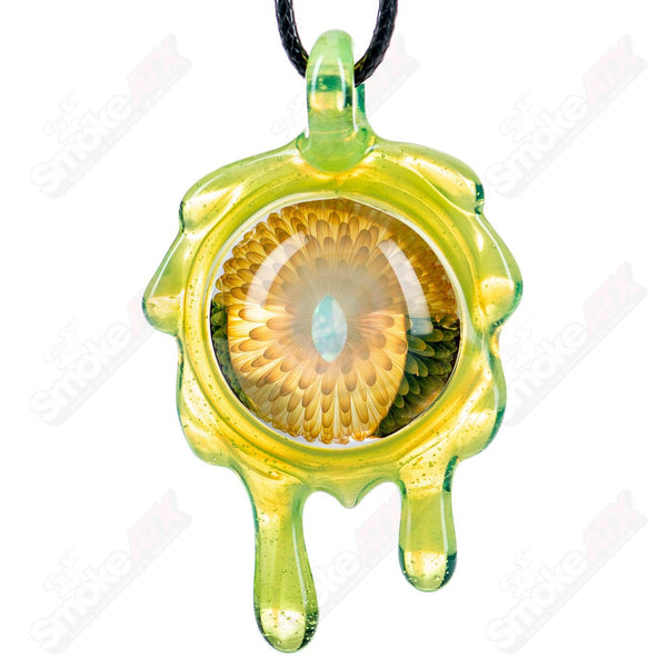 Slime Fume Opal Pendant by Daisuke Saito (Disk of Slop) - Smoke ATX