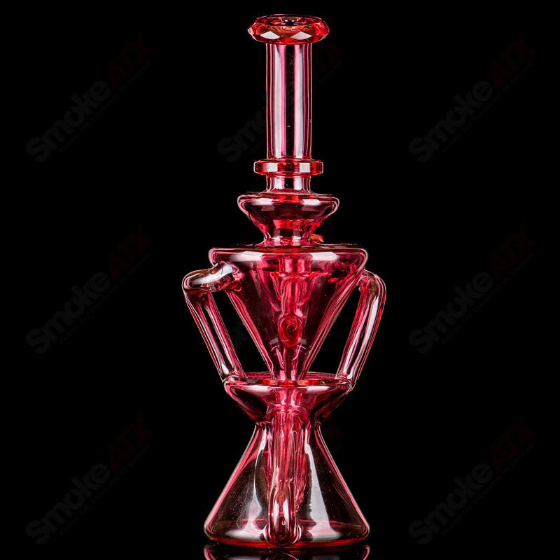 Faceted Two & Through Full-Size Recycler by Captn Chronic - Smoke ATX