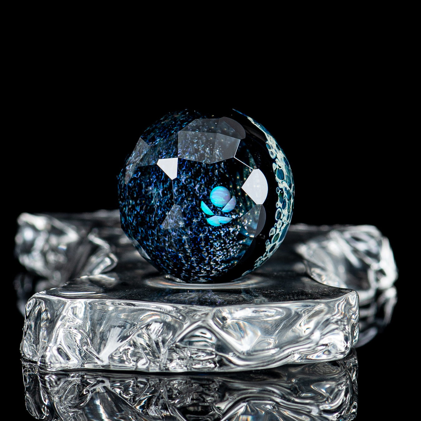 #1 Space Slurper Marble Collab Eric Mort x Fatal Facets - Smoke ATX 