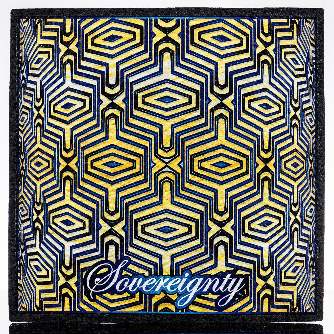 Yellow & Blue Pattern Square Mood Mat LE/250 Sovereignty