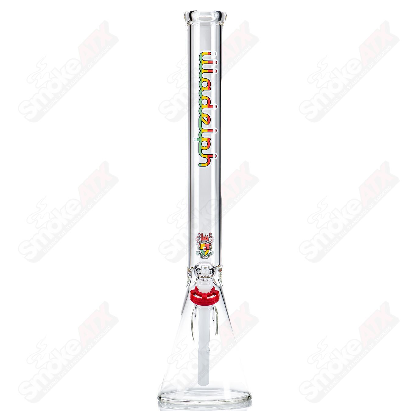 21" Tall Beaker (Rasta) Illadelph - Smoke ATX 