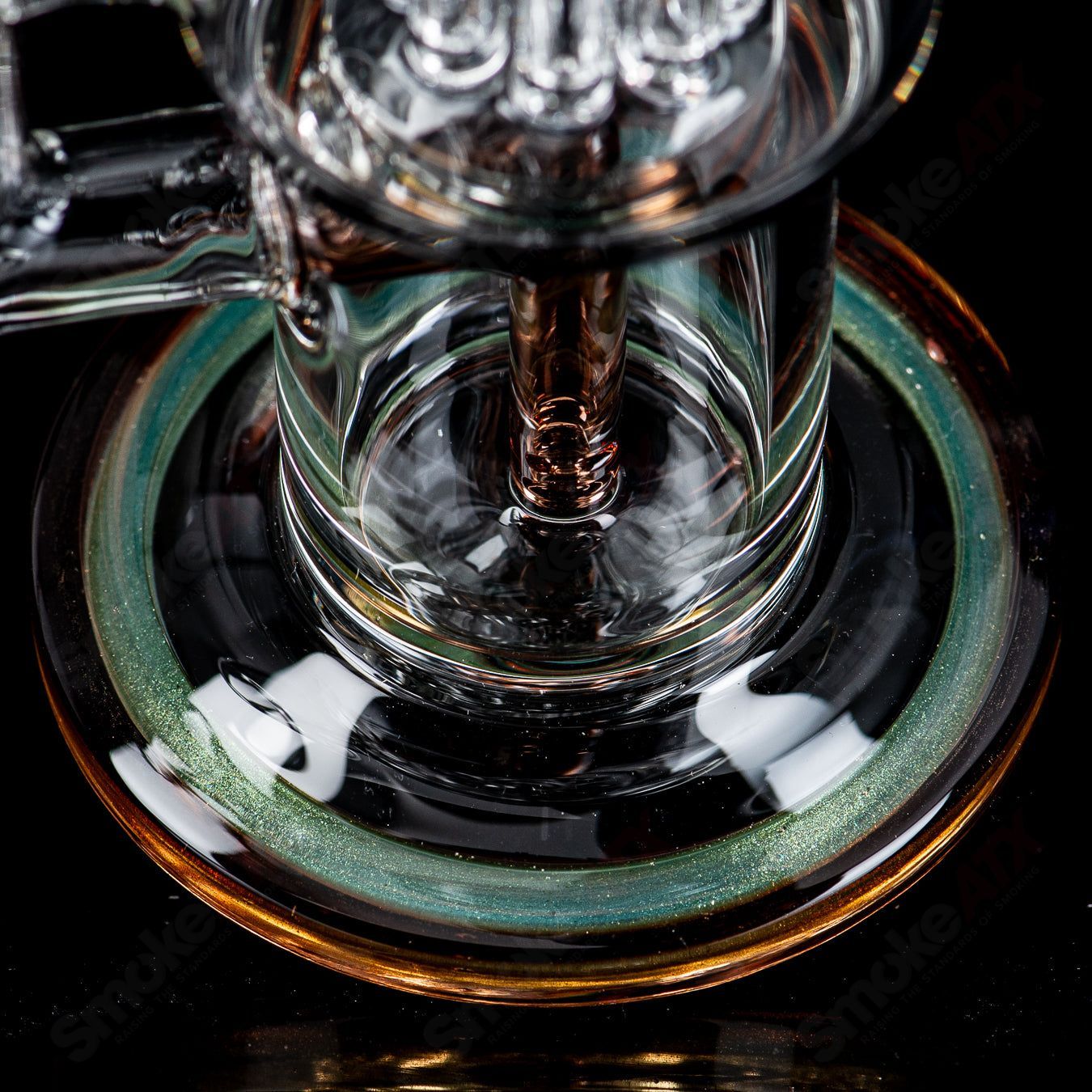 #3 10mm Double Macro with Color Caps by Toro Glass - Smoke ATX 