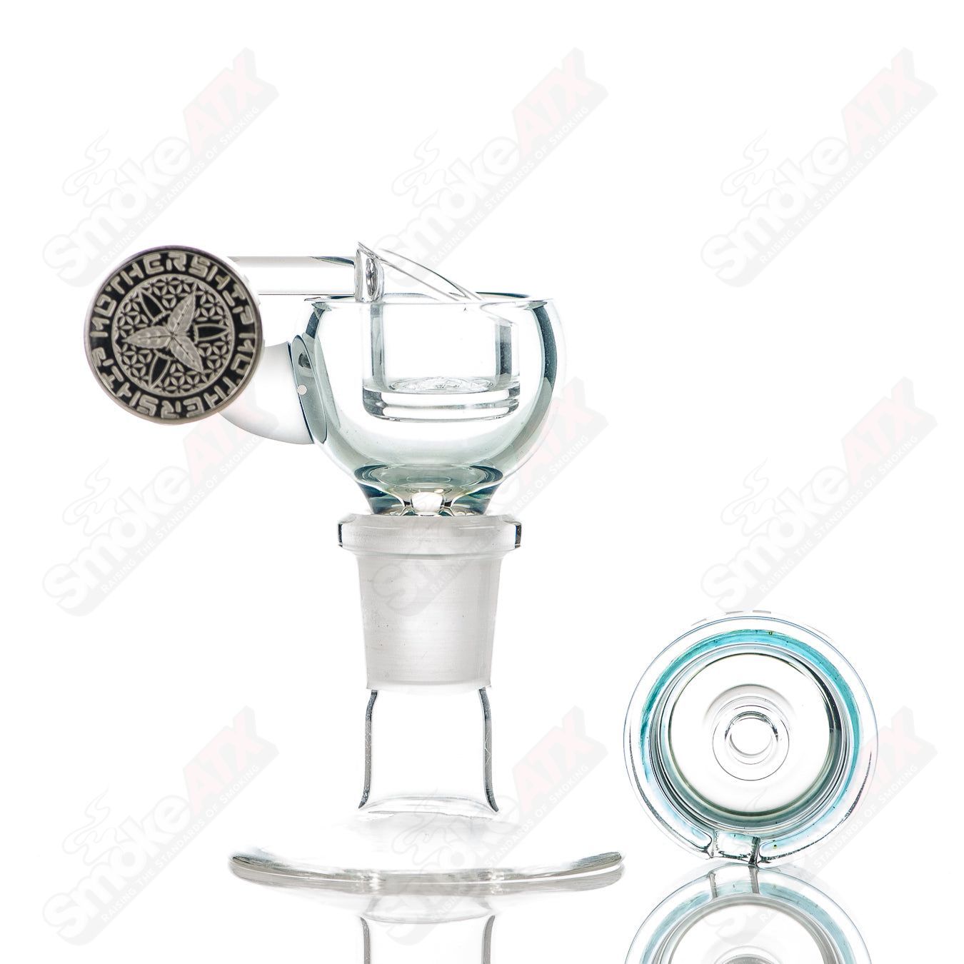 Robin's Egg Blue Megapot Set w Swing (Righty) + Carb Cap Mothership - Smoke ATX