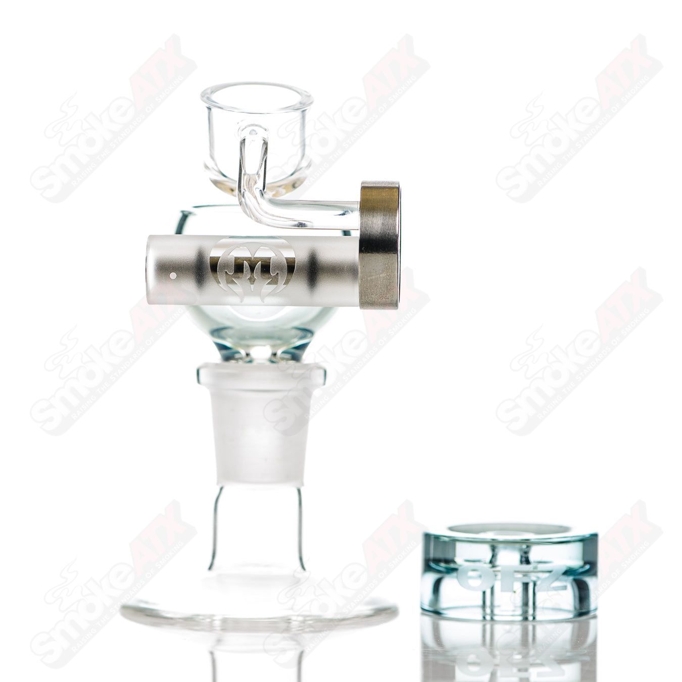 Robin's Egg Blue Megapot Set w Swing (Righty) + Carb Cap Mothership - Smoke ATX