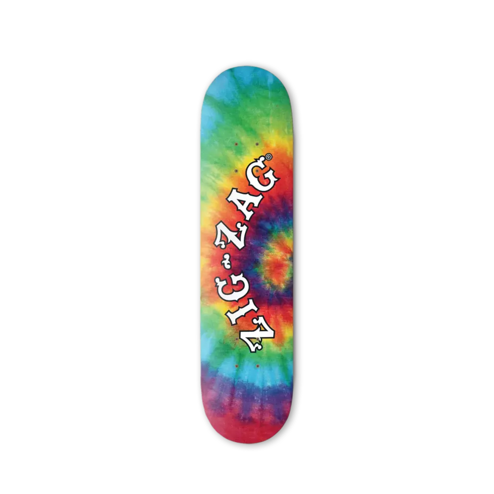 ZIG-ZAG TIE-DYE SKATEBOARD - Smoke ATX 