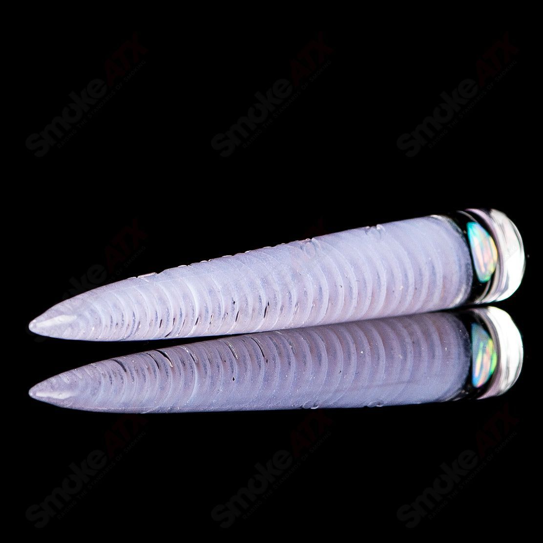 #2 Opal Accent Spiral Poker Tool Sovereignty Glass - Smoke ATX