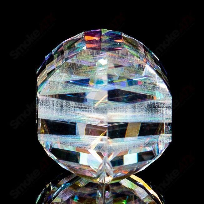 #2 Clear Double Sided Faceted Pendant by Fatal Facets - Smoke ATX