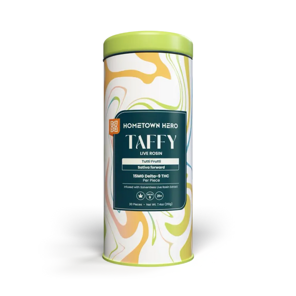 450mg Frutti Tutti Delta-9 Live Rosin Taffy Hometown Hero - Smoke ATX 