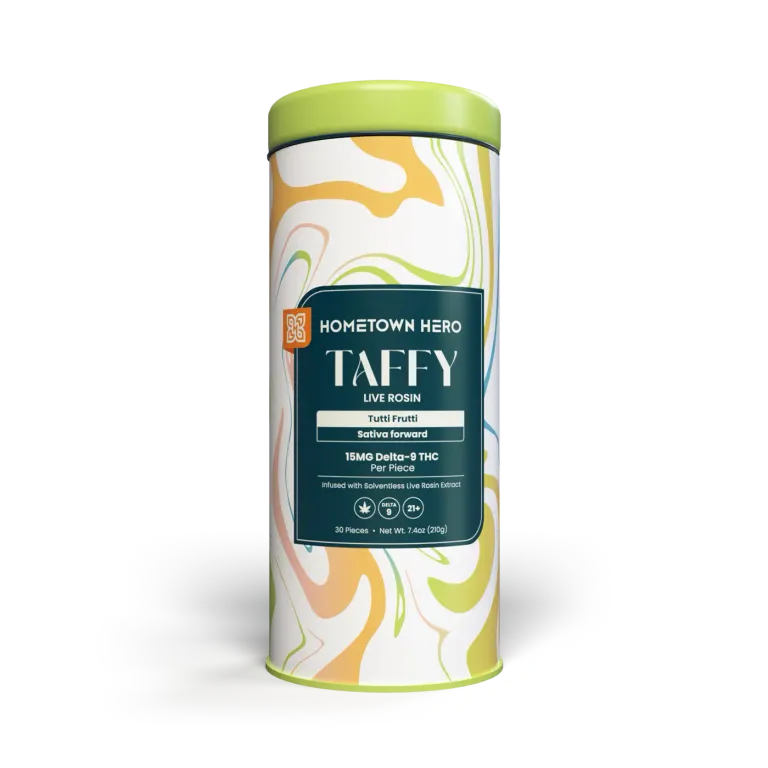 450mg Frutti Tutti Delta-9 Live Rosin Taffy Hometown Hero - Smoke ATX 