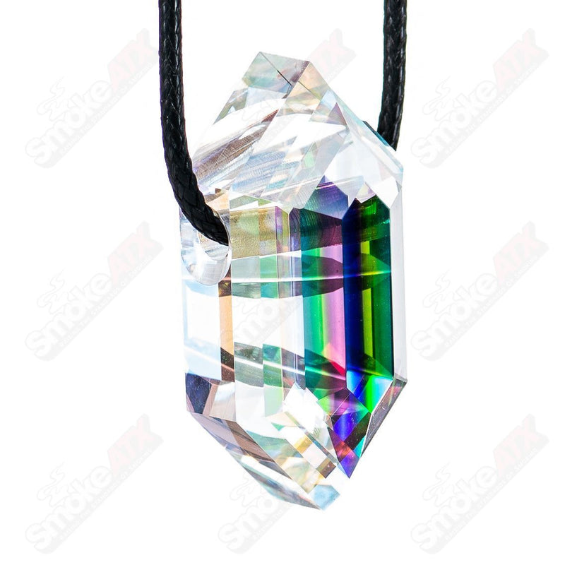 #2 Clear Double Sided Faceted Pendant by Fatal Facets