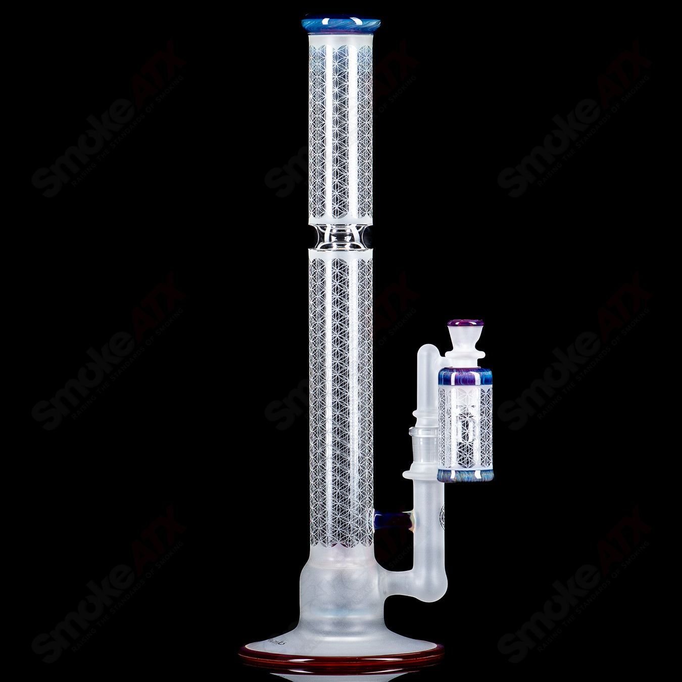 Sacred - G SOL - 45 Lace Sphere + DC Set (Amber Purple) SoL Glassworks - Smoke ATX