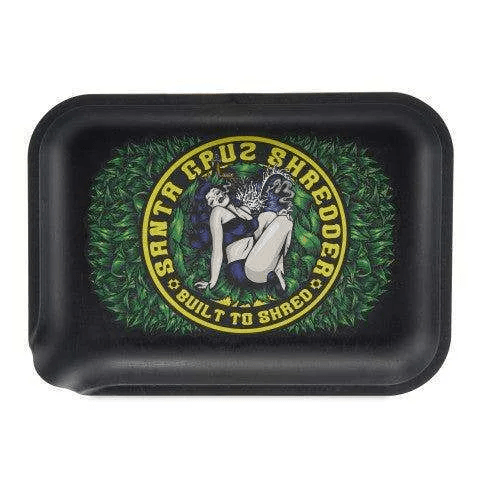 Santa Cruz Shredder Built To Shred Rolling Tray - Smoke ATX