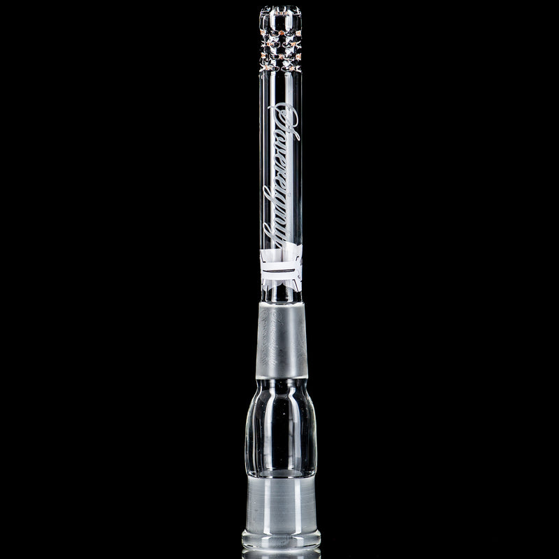 18/18mm 5" 180 Gridded Downstem (Galaxy/Amber Purple) Sovereignty Glass - Smoke ATX 