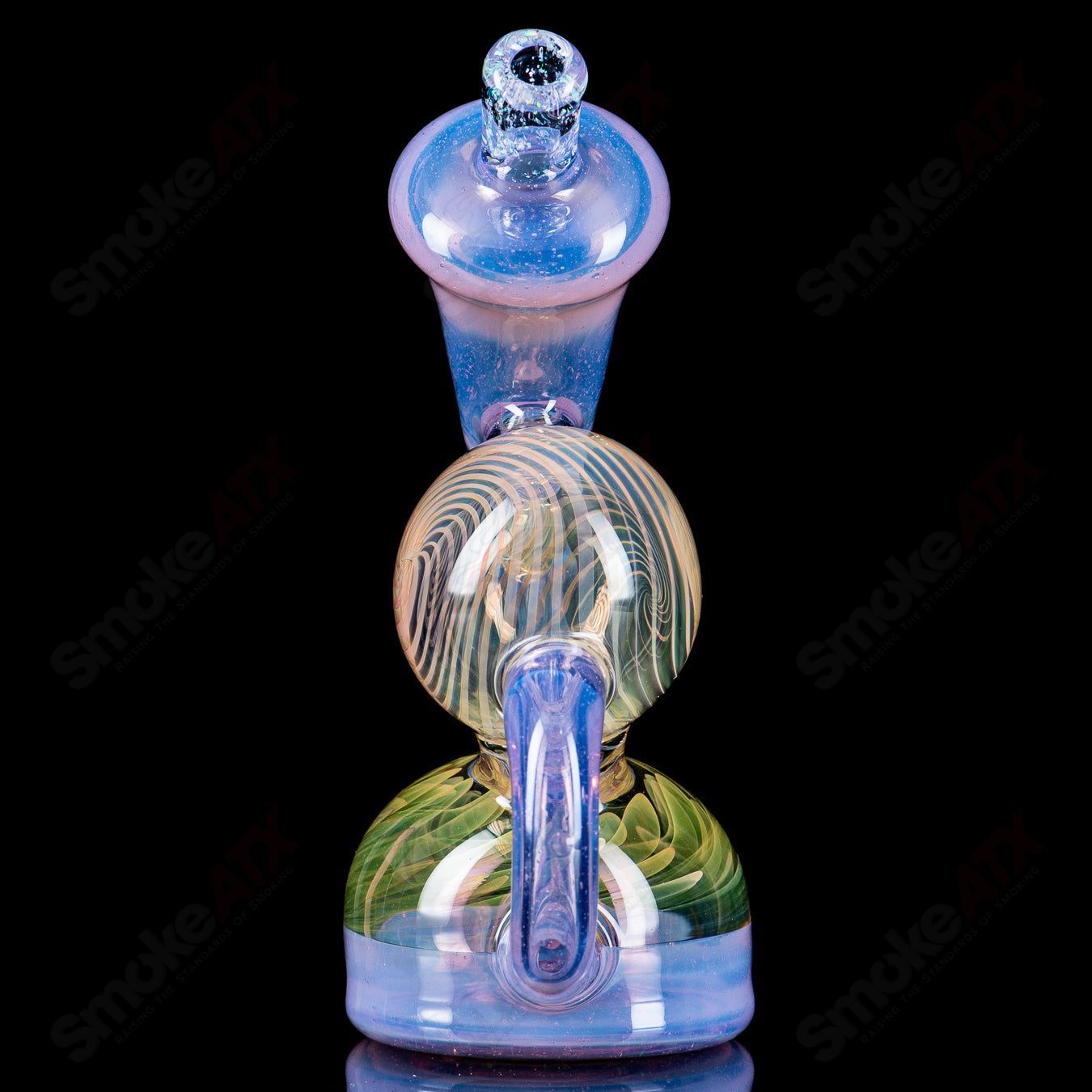 Pink Slime & Fume Recycler by King Leo Glass - Smoke ATX 