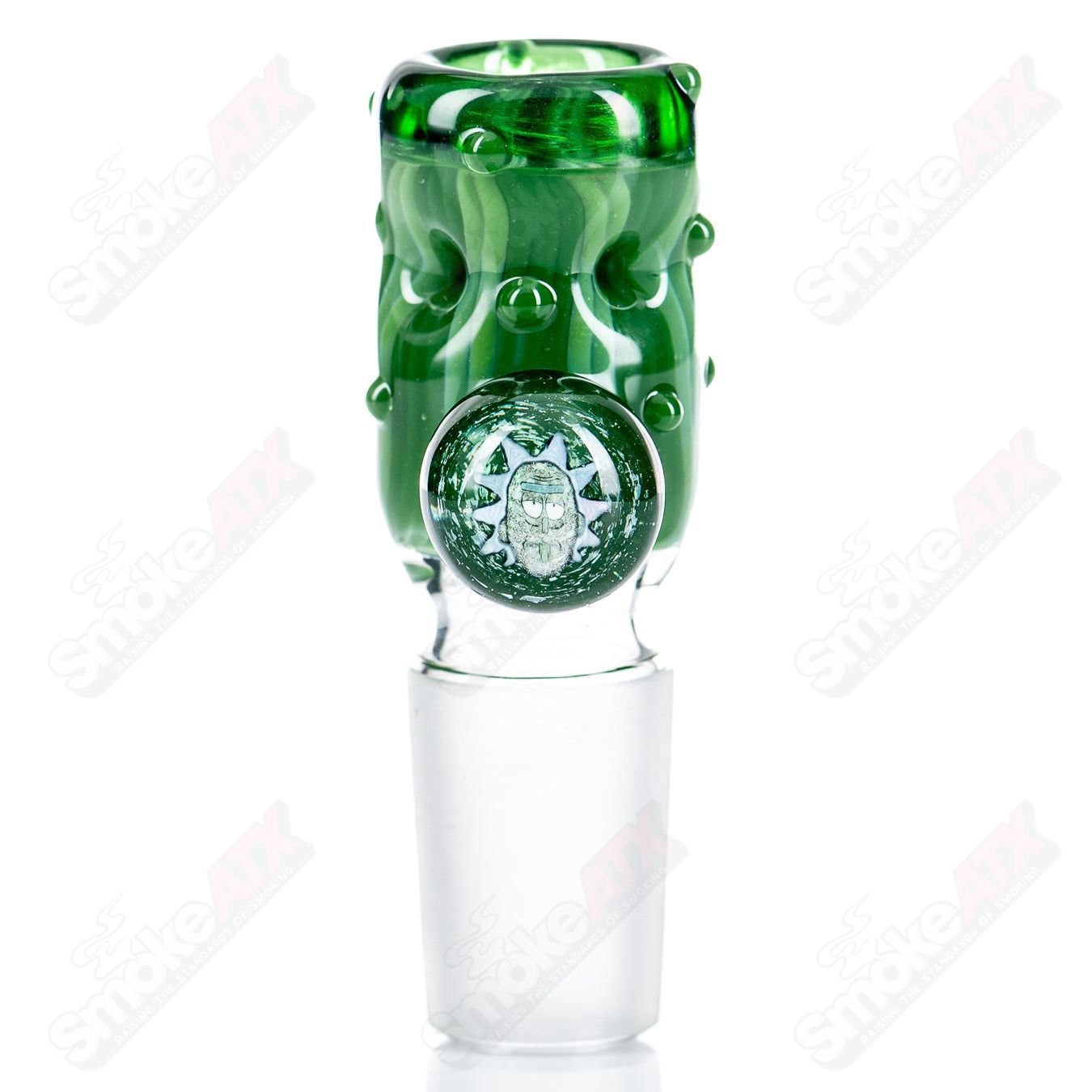 18mm 5-Hole Slide with Hobnail Accents + Millie (Rick) by Black Tuna - Smoke ATX 