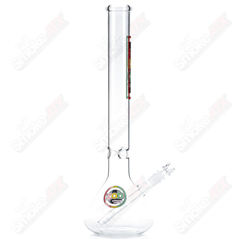 18in OG Beaker (Rasta Label) ZOB - Smoke ATX 